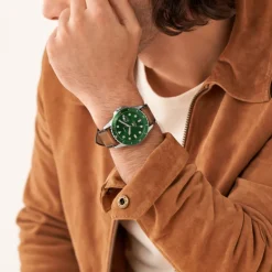 New Fossil Blue FS5946 Herreur, , 42 mm Stål/Grøn