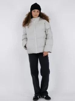 New Neo Noir Fox C Jakke, , 42 Ivory