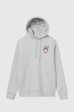 Online Wood Wood Fred Eye Graphic Hættetrøje, , XL Snow Marl