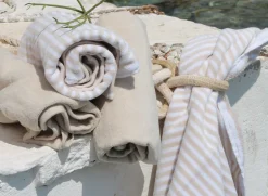 OMHU Frotté Stripe Håndklæde, , 50x100 cm* Badeværelse|Håndklæder & Vaskeklude