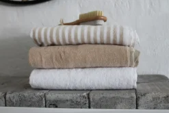 OMHU Frotté Stripe Håndklæde, , 50x100 cm* Badeværelse|Håndklæder & Vaskeklude