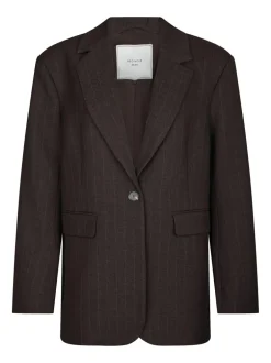 Best Neo Noir Gaby Pinstripe Blazer, , 38 Dark Brown