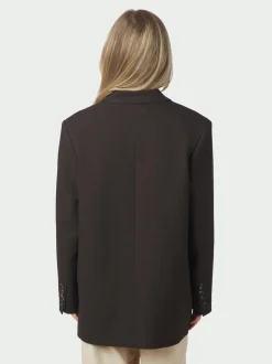 Best Neo Noir Gaby Pinstripe Blazer, , 38 Dark Brown
