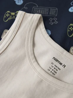 Best Name It Gamer 2-pak Undertrøje, , 146-152 cm Navy Blazer