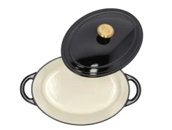Outlet Pillivuyt Gourmet Garonne Oval Støbejernsgryde, 4 L