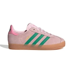 Clearance Adidas Gazelle C Sneakers, , 35 Clear Pink/Court Green/Bliss Pink