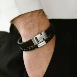 Sale Steel & Barnett Gift Set Duo Armbånd, , L Black