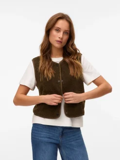 Hot Vero Moda Gilly Vest, , XS Grape Leaf
