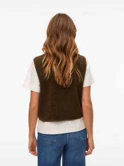Hot Vero Moda Gilly Vest, , XS Grape Leaf