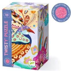 Djeco Glimmer Påfugl Puslespil
