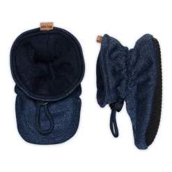 Online MELTON Glitter Textile Hjemmesko, , 24/25 Marine