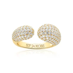 New Sif Jakobs Jewellery Goccia Ring, , 52 Gold Plated