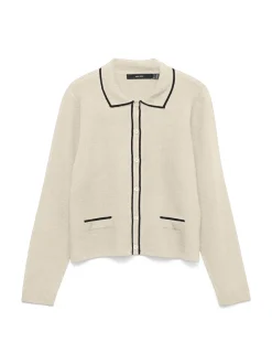 Vero Moda Gold Poloneck Cardigan, , XL*Dame Cardigans