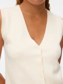 Sale Vero Moda Gold Vest, , XL Birch