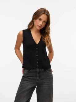Vero Moda Gold Vest, , XL*Dame Veste