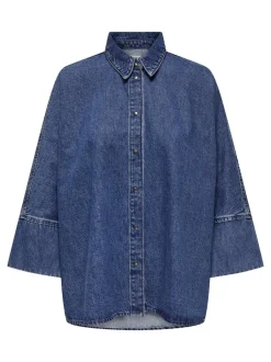 Outlet ONLY Grace Denimskjorte, , S Medium Blue Denim