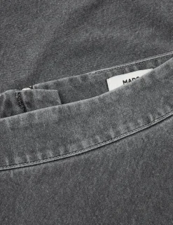 Clearance Mads Nørgaard Grey Denim Stelly C Lang Nederdel, , 34 Grå