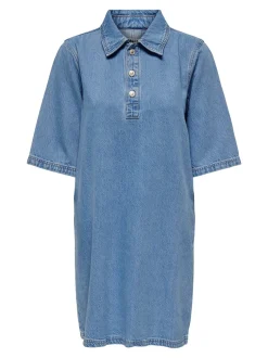 Discount ONLY Gry Kjole, , M Light Blue Denim