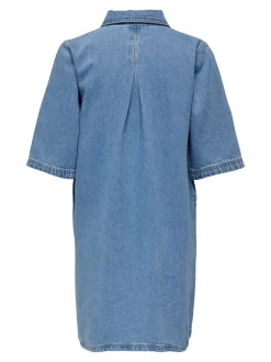 Discount ONLY Gry Kjole, , M Light Blue Denim