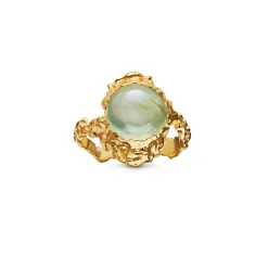 Outlet Maanesten Gudinde Ring, , 53 Prehnit