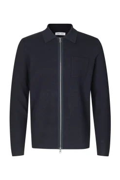 Outlet Samsøe Samsøe Guna X Zip Cardigan, , L Sky Captain