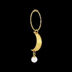 Online Jane Kønig Half Moon Creole Ørering, Gold Plated