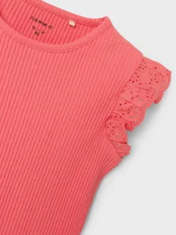 Sale Name It Halina Top, , 98 cm Spiced Coral