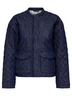 ONLY Hallie Quilted Denimjakke, , L*Dame Jakker & Frakker