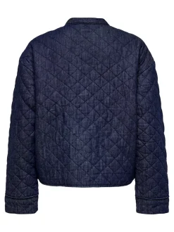 ONLY Hallie Quilted Denimjakke, , L*Dame Jakker & Frakker