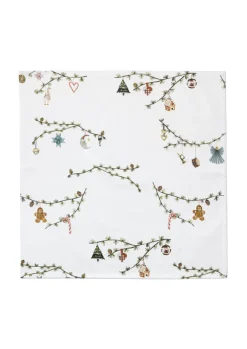 Discount Kähler Hammershøi Jul 4-pak Stofservietter, , 45x45 cm Hvid