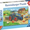 Sale Ravensburger Hard At Work 2x12 Brikker Puslespil