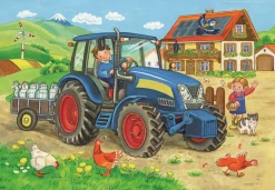 Sale Ravensburger Hard At Work 2x12 Brikker Puslespil