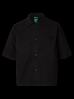 Discount Annarr Harki Kortærmet Overshirt, , M Black