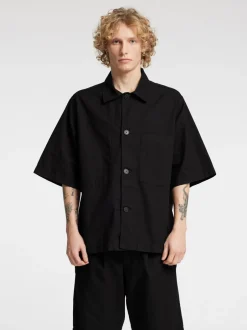 Discount Annarr Harki Kortærmet Overshirt, , M Black