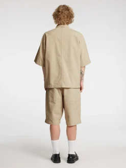 Discount Annarr Harki Kortærmet Overshirt, , M Weathered Teak W. Coconut Milk