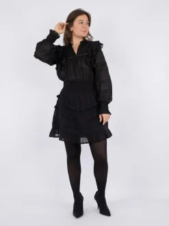Discount Neo Noir Harmoni S Voile Kjole, , 40 Black