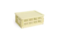 HAY Colour Crate Medium Plastiklåg, Light Yellow