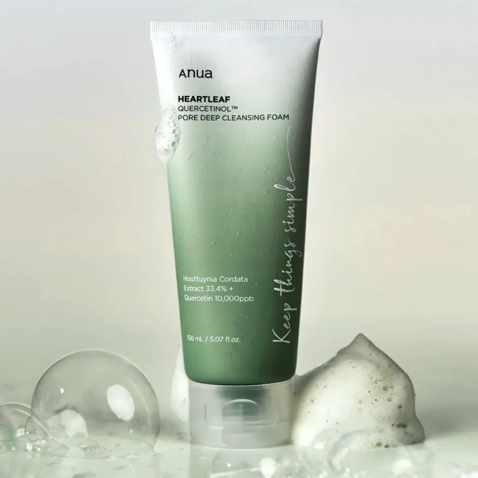 Anua Heartleaf Quercetinol Pore Deep Cleansing Foam, 150 ml* Hudpleje|Ansigtspleje