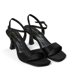 New Pavement Helma Højhælede Sandaler, , 39 Black Satin