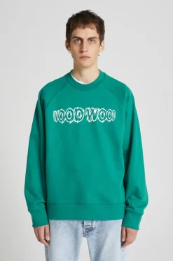 Wood Wood Hester Shatter Logo Sweatshirt, , L* Sweatshirts & Trøjer
