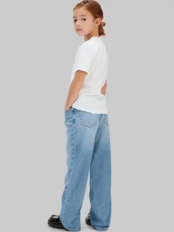 New Calvin Klein High Rise Wide Leg Jeans, , 164 cm Cloudy Blue