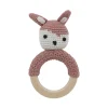 Sebra Hæklet Rangle, Siggy, Blossom Pink*Børn Babylegetøj