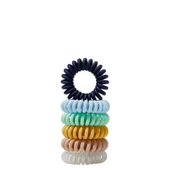 Hairlust Hold On Tight Hair Rings 6-Pack, Blue/Green*Dame Hårpynt|Tilbehør Til Hår