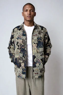 Outlet Plenum Studio Hound Bear Overshirt, , L Multi