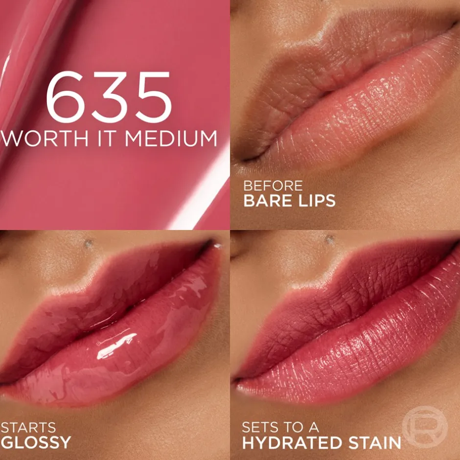 L'Oreal Paris Hyaluron Tint Lip Stain Serum,* Læber