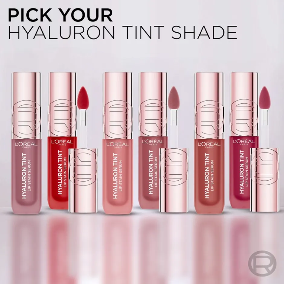 L'Oreal Paris Hyaluron Tint Lip Stain Serum,* Læber