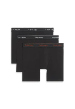 Outlet Calvin Klein Icon Cotton Stretch 3-pak Boxerbriefs, , M Black W/ Chalk Logo/Black W/Currie
