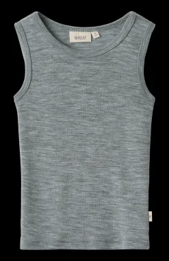 New Wheat Iggy Wool Undertrøje, , 116 cm Melange Grey
