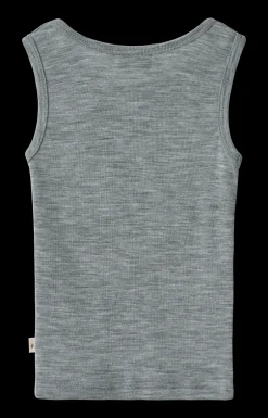 New Wheat Iggy Wool Undertrøje, , 116 cm Melange Grey