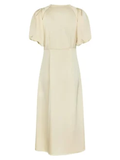 Best Neo Noir Illana Heavy Sateen Kjole, , 38 Light Yellow